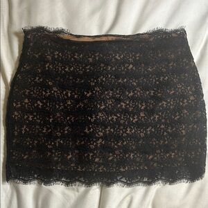 Haute Hippie lace Black Mini Skirt size XS